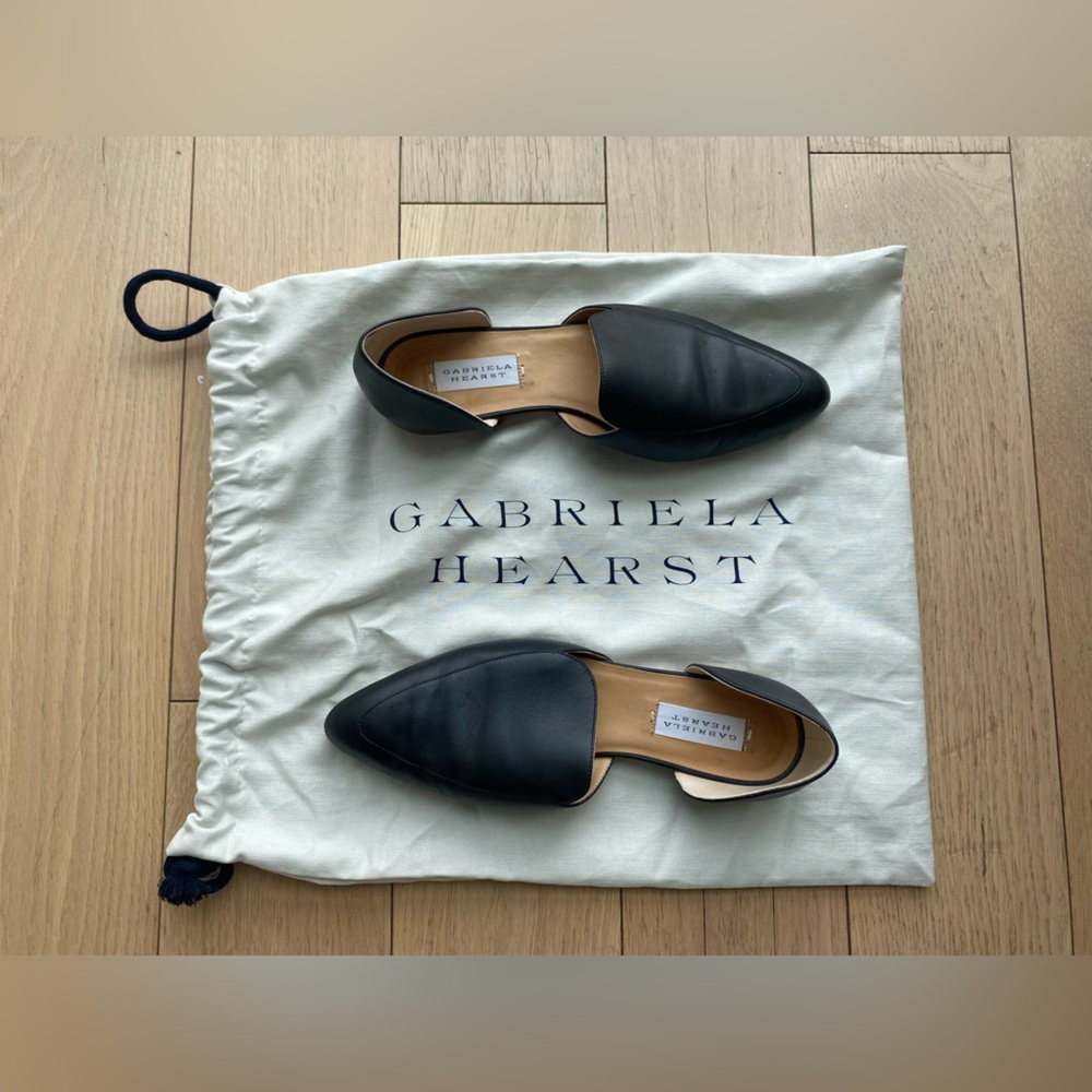 Gabriela Hearst Black Leather Mules